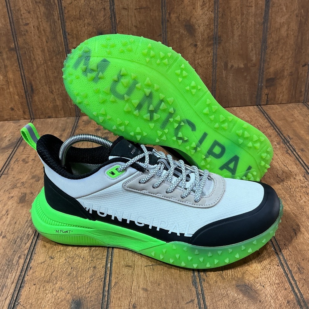 MUNICIPAL SPORTCROSS ATG Men's Golf Shoes Cement Black Sporting Green Size 10